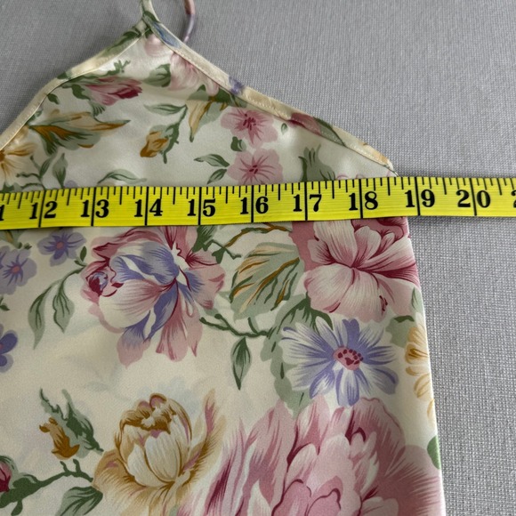 Vintage Floral‎ Slip Dress/Neglige Size L Made in USA - Picture 8 of 9